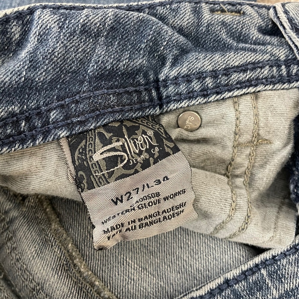 Silver Jeans Womens 29 x 32 Suki Surplus Bootcut Y2K Medium Wash (Tag 27 x 34) - Picture 7 of 14